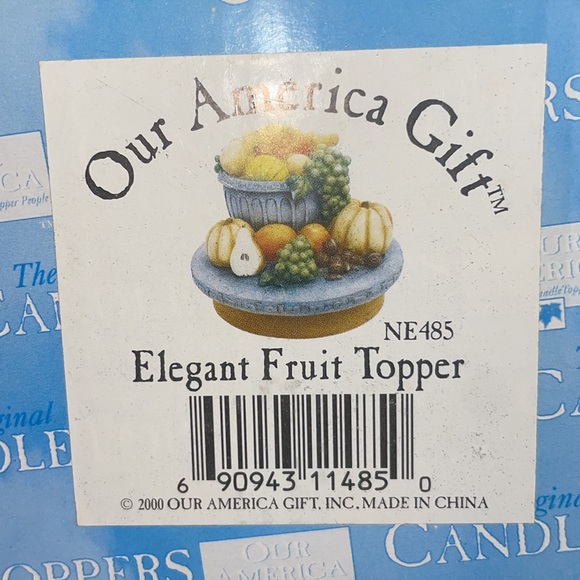 Vintage, elegant fruit, candle topper - Picture 12 of 12